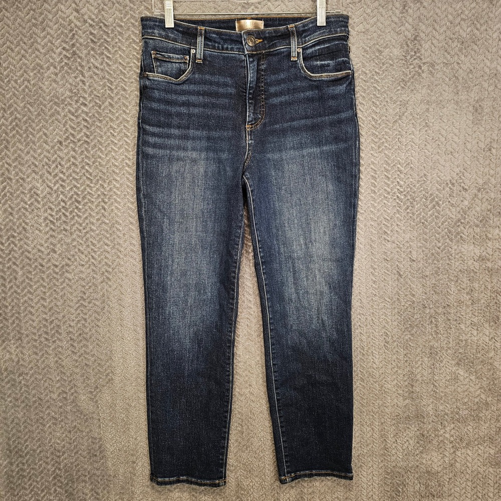 KUT from the Kloth Reese Fab Ab Ankle Straight Leg Jeans Dark Wash 6 KP1610MB3